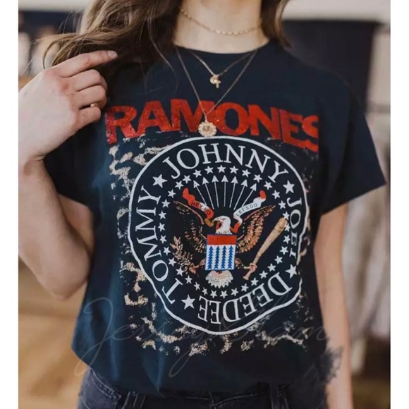 Tops - SOLD OUT Ramones Punk Rock Music Band Graphic Tee